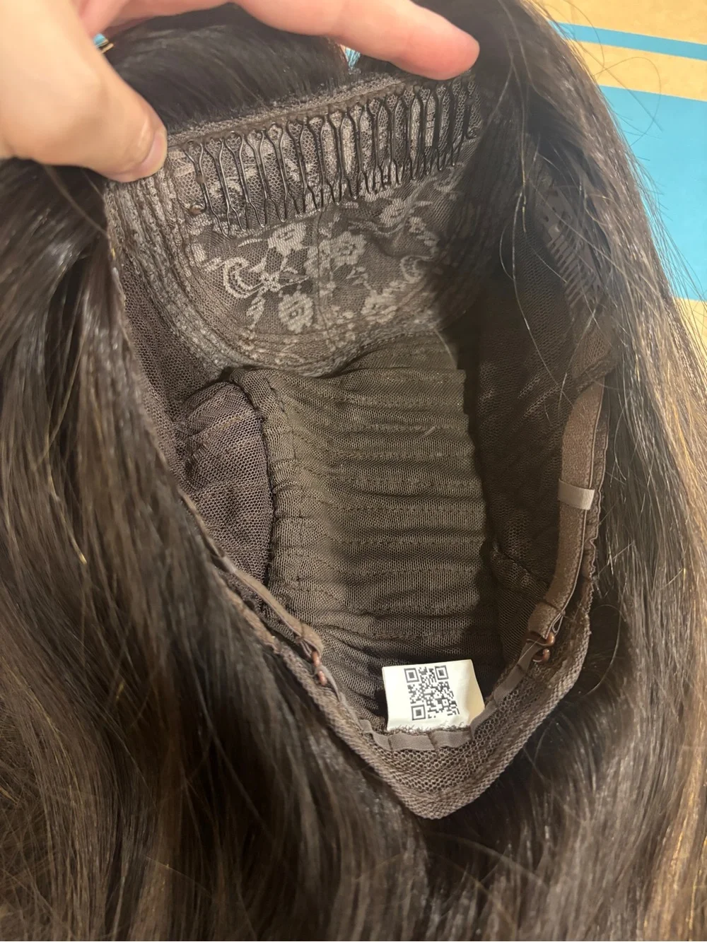 Sary Human Hair Dark Brown Wig, 19” Wavy